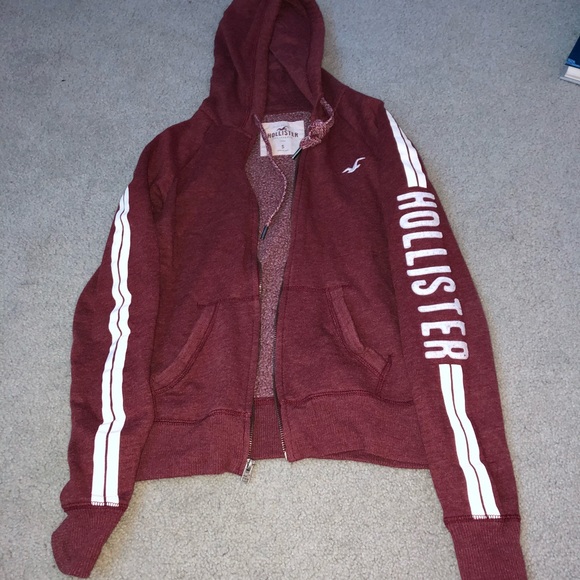 🌟BRAND NEW🌟 Maroon Hollister Jacket - Picture 1 of 2
